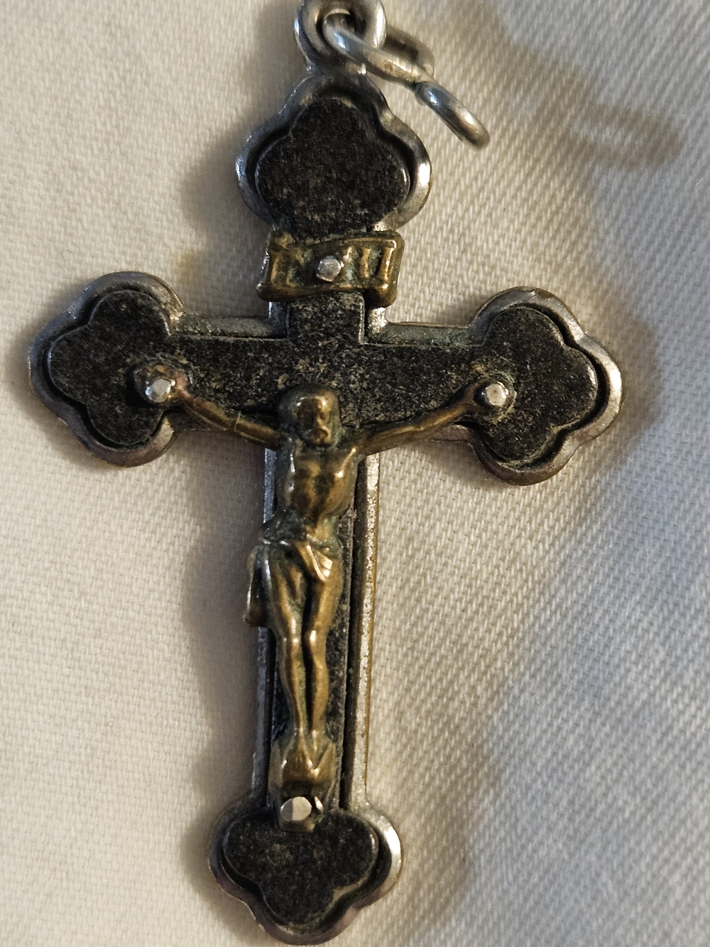 Vintage German Made Catholic Crucifix Pendant